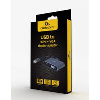 Miniatura 4 de ADAPTADOR DE PANTALLA GEMBIRD USB A HDMI , VGA, GRIS ESPACIAL