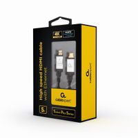 Miniatura 3 de CABLE TRENZADO HDMI 2.0 4K 60HZ GEMBIRD SELECT PLUS SERIES CON ETHERNET 5M NEGRO