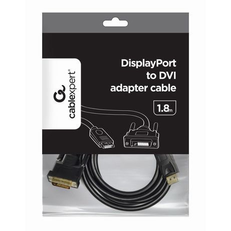 ADAPTADOR GEMBIRD DISPLAYPORT MACHO A DVI MACHO 1,8M - Imagen 3 de 6 ADAPTADOR GEMBIRD DISPLAYPORT MACHO A DVI MACHO 1,8M - Imagen 3 de 6