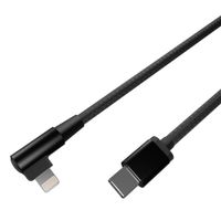 Miniatura 3 de CABLE GEMBIRD USB CM-8PIN DE 8 PINES TRENZADO DE ALGODON EN ANGULO, 0,2 M,NEGRO