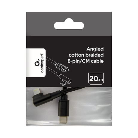 CABLE GEMBIRD USB CM-8PIN DE 8 PINES TRENZADO DE ALGODON EN ANGULO, 0,2 M,NEGRO - Imagen 5 de 5 CABLE GEMBIRD USB CM-8PIN DE 8 PINES TRENZADO DE ALGODON EN ANGULO, 0,2 M,NEGRO - Imagen 5 de 5
