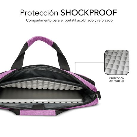 MALETIN PORTATIL SUBBLIM AIR PADDING ROSA 15.6´´ - Imagen 5 de 6 MALETIN PORTATIL SUBBLIM AIR PADDING ROSA 15.6´´ - Imagen 5 de 6