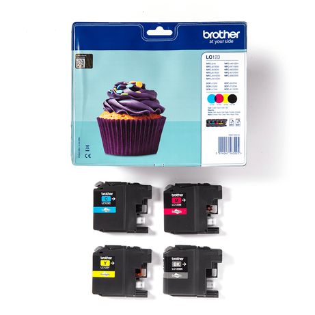 PACK CARTUCHOS BROTHER LC123VAL (NEGRO,CYAN,MAGENTA,AMARILLO) - Imagen 4 de 5 PACK CARTUCHOS BROTHER LC123VAL (NEGRO,CYAN,MAGENTA,AMARILLO) - Imagen 4 de 5