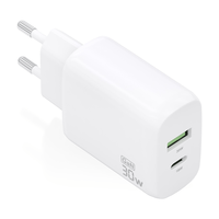 Miniatura 1 de CARGADOR AISENS GAN 30W, 1XUSB-C PD3.0 QC4.0, 1XUSB-A QC3.0, BLANCO