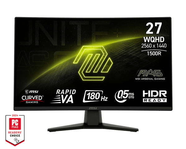 MSI MAG 274CQF 27-inch curved gaming monitor from Beep Informática Spain