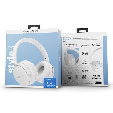 AURICULARES ENERGY SISTEM STYLE 3 SNOW - Imagen 7 de 7 AURICULARES ENERGY SISTEM STYLE 3 SNOW - Imagen 7 de 7