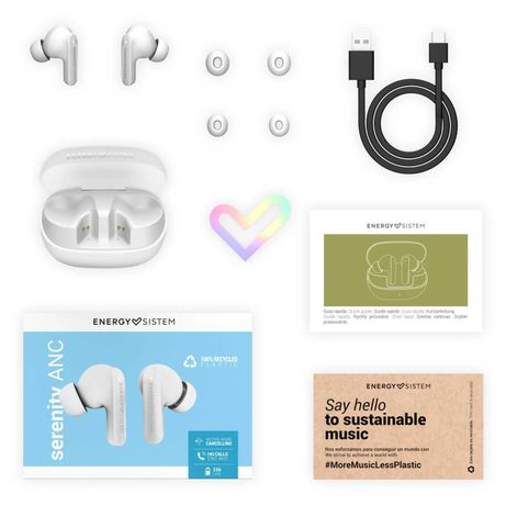 AURICULARES ENERGY SISTEM TRUE WIRELESS SERENITY ANC WHITE - Imagen 8 de 8 AURICULARES ENERGY SISTEM TRUE WIRELESS SERENITY ANC WHITE - Imagen 8 de 8