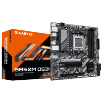 Miniatura 1 de GIGABYTE AMD  B850M DS3H Placa Base - Procesadores AMD Ryzen Serie 9000, 16+2+2 fases VRM digitales, hasta 8200MHz DDR5 (OC), 1xPCIe 5.0 + 1xPCIe 4.0