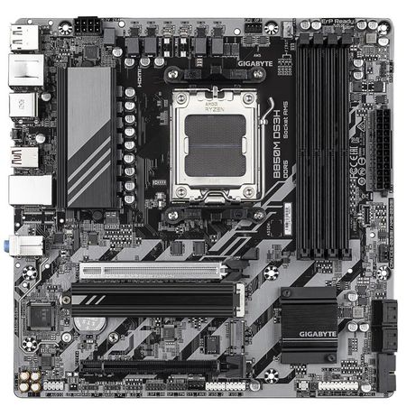 GIGABYTE AMD B850M DS3H Placa Base - Procesadores AMD Ryzen Serie 9000, 16+2+2 fases VRM digitales, hasta 8200MHz DDR5 (OC), 1xPCIe 5.0 + 1xPCIe 4.0 - Imagen 3 de 5 GIGABYTE AMD B850M DS3H Placa Base - Procesadores AMD Ryzen Serie 9000, 16+2+2 fases VRM digitales, hasta 8200MHz DDR5 (OC), 1xPCIe 5.0 + 1xPCIe 4.0 - Imagen 3 de 5
