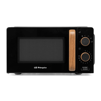Miniatura 1 de HORNO MICROONDAS SIN GRILL ORBEGOZO MI 2120 20 LITROS NEGRO
