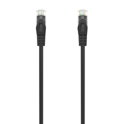 AISENS Cable de Red Latiguillo RJ45 LSZH Cat 6A 500 Mhz UTP AWG24  Negro  0 5M