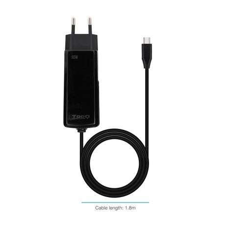 Tooq Cargador portátil GAN USB-C PD 65W Cúbico - Imagen 3 de 6 Tooq Cargador portátil GAN USB-C PD 65W Cúbico - Imagen 3 de 6