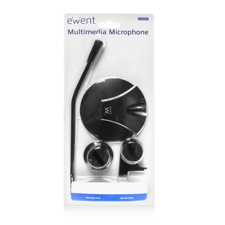 MICROFONO SOBREMESA EMINENT-EWENT EW3550 NEGRO JACK 3.5MM - Imagen 3 de 3 MICROFONO SOBREMESA EMINENT-EWENT EW3550 NEGRO JACK 3.5MM - Imagen 3 de 3