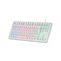 Miniatura 1 de TECLADO H-MECH GAMING MARS GAMING MK023 FRANCES COLOR BLANCO TAMA??O COMPACTO TKL ILUMINACION RGB