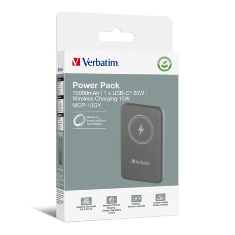 Charge n Go Magnetic Wireless Power Bank 10000 Grey - Imagen 6 de 9 Charge n Go Magnetic Wireless Power Bank 10000 Grey - Imagen 6 de 9