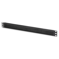 Miniatura 1 de Cable Brush Management Panel 19  1U  44x483x11 mm brush size 27x423 mm, color black (RAL 9005