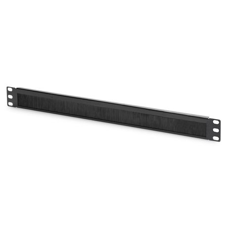 Cable Brush Management Panel 19 1U 44x483x11 mm brush size 27x423 mm, color black (RAL 9005 - Imagen 2 de 6 Cable Brush Management Panel 19 1U 44x483x11 mm brush size 27x423 mm, color black (RAL 9005 - Imagen 2 de 6