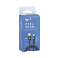 Miniatura 4 de iggual Cable USB-A a tipo C 3A 100 cm trenzado