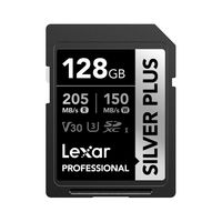 Miniatura 2 de LEXAR 128GB PROFESSIONAL SILVER PLUS SDXC UHS-I CARDS,  UP TO 205MB/S READ 150MB/S WRITE C10 V30 U3