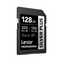 Miniatura 3 de LEXAR 128GB PROFESSIONAL SILVER PLUS SDXC UHS-I CARDS,  UP TO 205MB/S READ 150MB/S WRITE C10 V30 U3