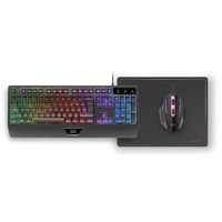 Miniatura 3 de TECLADO MOUSE Y ALFOMBRILLA MARS GAMING MCP124PT PORTUGUES RGB H-MECH, MOUSE HUANO RGB 3200dpi