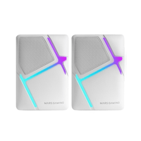 Miniatura 1 de ALTAVOCES 2.0 MARS GAMING MSHW BLANCO 10W ILUMINACION RGB CONTROL DE VOLUMEN JACK 3.5mm