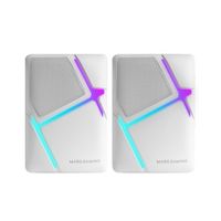 Miniatura 2 de ALTAVOCES 2.0 MARS GAMING MSHW BLANCO 10W ILUMINACION RGB CONTROL DE VOLUMEN JACK 3.5mm
