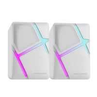 Miniatura 3 de ALTAVOCES 2.0 MARS GAMING MSHW BLANCO 10W ILUMINACION RGB CONTROL DE VOLUMEN JACK 3.5mm