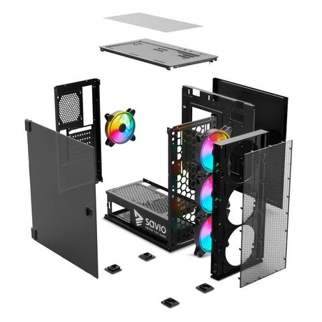 SAVIO SAVGC-RAPTORX1 RGB Negro - Imagen 4 de 8 SAVIO SAVGC-RAPTORX1 RGB Negro - Imagen 4 de 8