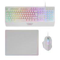 Miniatura 2 de TECLADO MOUSE Y ALFOMBRILLA MARS GAMING MCP124WES RGB H-MECH, MOUSE HUANO RGB 3200dpi, ALFOMBRI
