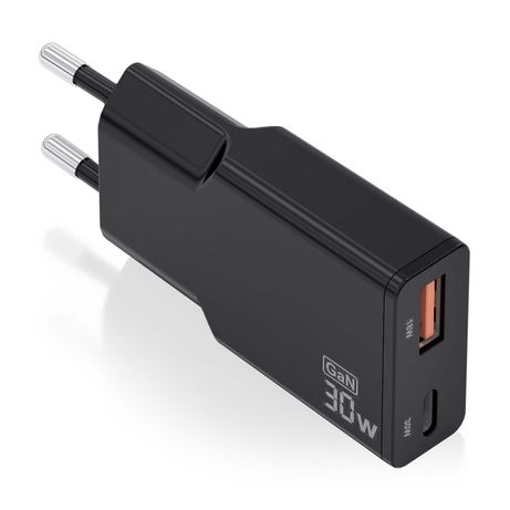 CARGADOR AISENS GAN ULTRA DELGADO 30W USB-C PD3.0 QC4.0 USB-A QC3.0 - Imagen 2 de 7 CARGADOR AISENS GAN ULTRA DELGADO 30W USB-C PD3.0 QC4.0 USB-A QC3.0 - Imagen 2 de 7