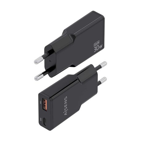 CARGADOR AISENS GAN ULTRA DELGADO 30W USB-C PD3.0 QC4.0 USB-A QC3.0 - Imagen 4 de 7 CARGADOR AISENS GAN ULTRA DELGADO 30W USB-C PD3.0 QC4.0 USB-A QC3.0 - Imagen 4 de 7