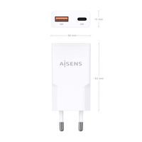 Miniatura 5 de CARGADOR AISENS GAN ULTRA DELGADO 30W USB-C PD3.0 QC4.0 USB-A QC3.0