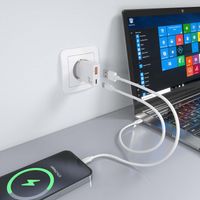 Miniatura 7 de CARGADOR AISENS GAN ULTRA DELGADO 30W USB-C PD3.0 QC4.0 USB-A QC3.0
