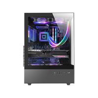 Miniatura 3 de CAJA ATX SEMITORRE GAMING MARS GAMING MCXO DOBLE CRISTAL TEMPLADO ARGB GPU 328mm 1x3.5 3x2.5 NEGRO