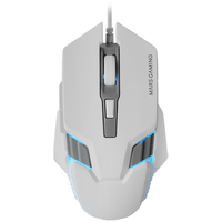 Miniatura 1 de MOUSE MARS GAMING MM024W RGB FLOW 4000 DPI AJUSTABLE 6 BOTONES MECANICOS HUANO COLOR BLANCO