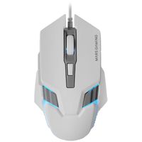 Miniatura 2 de MOUSE MARS GAMING MM024W RGB FLOW 4000 DPI AJUSTABLE 6 BOTONES MECANICOS HUANO COLOR BLANCO