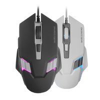 Miniatura 3 de MOUSE MARS GAMING MM024W RGB FLOW 4000 DPI AJUSTABLE 6 BOTONES MECANICOS HUANO COLOR BLANCO
