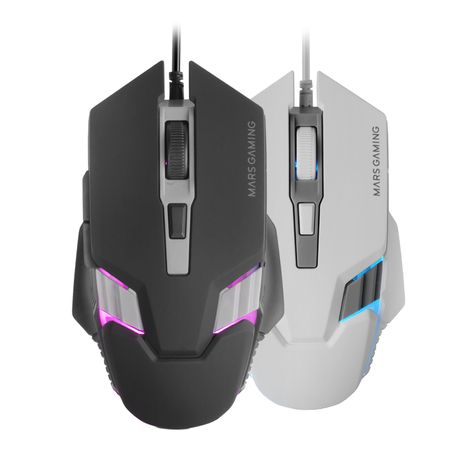 MOUSE MARS GAMING MM024W RGB FLOW 4000 DPI AJUSTABLE 6 BOTONES MECANICOS HUANO COLOR BLANCO - Imagen 3 de 3 MOUSE MARS GAMING MM024W RGB FLOW 4000 DPI AJUSTABLE 6 BOTONES MECANICOS HUANO COLOR BLANCO - Imagen 3 de 3