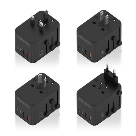AISENS Adaptador Enchufe Universal Para Viaje EU USA UK AU Con Cargador USB GaN 2xUSB A A1 QC3 0 3xUSB C C1 PD3 0 35W Negro - Imagen 5 de 8 AISENS Adaptador Enchufe Universal Para Viaje EU USA UK AU Con Cargador USB GaN 2xUSB A A1 QC3 0 3xUSB C C1 PD3 0 35W Negro - Imagen 5 de 8