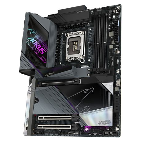 GIGABYTE Intel Placa base Z890 AORUS MASTER - Compatible con procesadores Intel Core Ultra (Serie 2), 18+1+2 fases VRM, hasta 9500MHz DDR5 (OC), 2xPC - Imagen 5 de 6 GIGABYTE Intel Placa base Z890 AORUS MASTER - Compatible con procesadores Intel Core Ultra (Serie 2), 18+1+2 fases VRM, hasta 9500MHz DDR5 (OC), 2xPC - Imagen 5 de 6