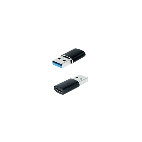 NANOCABLE ADAPTADOR USB-A/M 3.1 A USB-C/H ALUMINIO NEGRO - Imagen 1 de 3 NANOCABLE ADAPTADOR USB-A/M 3.1 A USB-C/H ALUMINIO NEGRO - Imagen 1 de 3