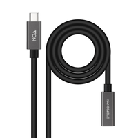 Miniatura 1 de Nanocable Cable USB 3.2 Gen2 USB-C M/H 2 M Negro