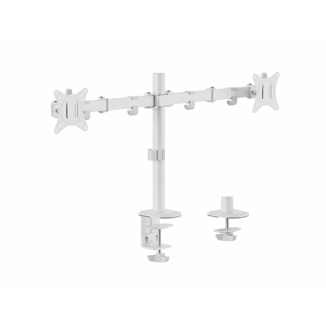 SOPORTE DE MESA EQUIP 650167 PARA 2 PANTALLAS 17"-32" BRAZO INCLINABLE Y GIRATORIO 360 COLOR BLANCO - Imagen 1 de 10 SOPORTE DE MESA EQUIP 650167 PARA 2 PANTALLAS 17"-32" BRAZO INCLINABLE Y GIRATORIO 360 COLOR BLANCO - Imagen 1 de 10
