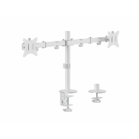 SOPORTE DE MESA EQUIP 650167 PARA 2 PANTALLAS 17"-32" BRAZO INCLINABLE Y GIRATORIO 360 COLOR BLANCO - Imagen 2 de 10 SOPORTE DE MESA EQUIP 650167 PARA 2 PANTALLAS 17"-32" BRAZO INCLINABLE Y GIRATORIO 360 COLOR BLANCO - Imagen 2 de 10
