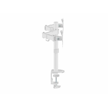 SOPORTE DE MESA EQUIP 650167 PARA 2 PANTALLAS 17"-32" BRAZO INCLINABLE Y GIRATORIO 360 COLOR BLANCO - Imagen 3 de 10 SOPORTE DE MESA EQUIP 650167 PARA 2 PANTALLAS 17"-32" BRAZO INCLINABLE Y GIRATORIO 360 COLOR BLANCO - Imagen 3 de 10