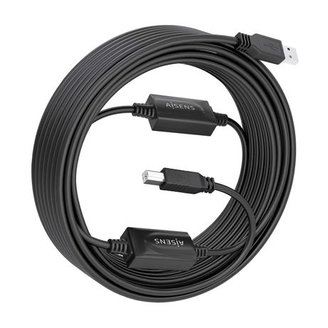 CABLE AISENS USB 2.0 AMPLIFICADOR TIPO A/M-B/M NEGRO 15M - Imagen 3 de 6 CABLE AISENS USB 2.0 AMPLIFICADOR TIPO A/M-B/M NEGRO 15M - Imagen 3 de 6
