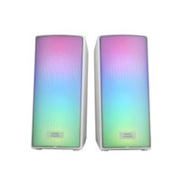 Miniatura 2 de ALTAVOCES 2.0 BLUETOOTH MARS GAMING MSRGB2 15W BT 5.3 JACK 3.5mm RGB CAJA DE CONTROL MicroSD BLANCO