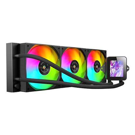 SISTEMA DE REFRIGERACION LIQUIDA MARS GAMING MLVISION360 NEGRO 3x120mm ARGB TPD 500W PANTALLA LCD - Imagen 2 de 4 SISTEMA DE REFRIGERACION LIQUIDA MARS GAMING MLVISION360 NEGRO 3x120mm ARGB TPD 500W PANTALLA LCD - Imagen 2 de 4