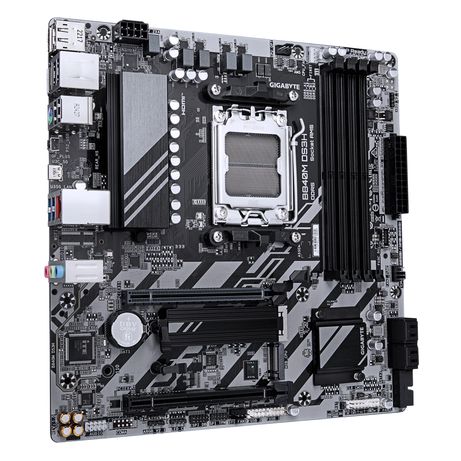 GIGABYTE AMD B840M DS3H Placa base - Procesadores AMD Ryzen 9000, VRM de 8+2+2 fases, hasta 8200 MHz DDR5, 2xPCIe 4.0 M.2, LAN 2.5GbE, USB 3.2 Gen 1 - Imagen 4 de 5 GIGABYTE AMD B840M DS3H Placa base - Procesadores AMD Ryzen 9000, VRM de 8+2+2 fases, hasta 8200 MHz DDR5, 2xPCIe 4.0 M.2, LAN 2.5GbE, USB 3.2 Gen 1 - Imagen 4 de 5